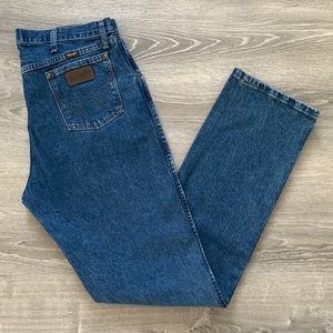 Men's Wranglers 47MWZDS 36x36 Blue Jeans